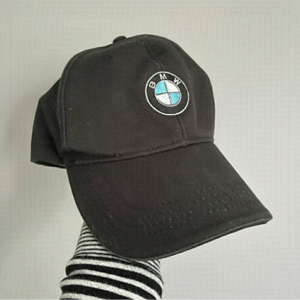 BMW Black Embroidered Logo Cap - O/S, Unisex